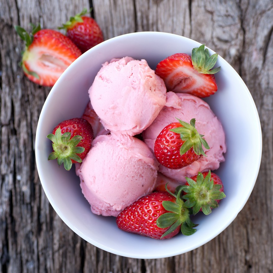 Keva - Recipes - Ice Creams - Strawberry Gelato
