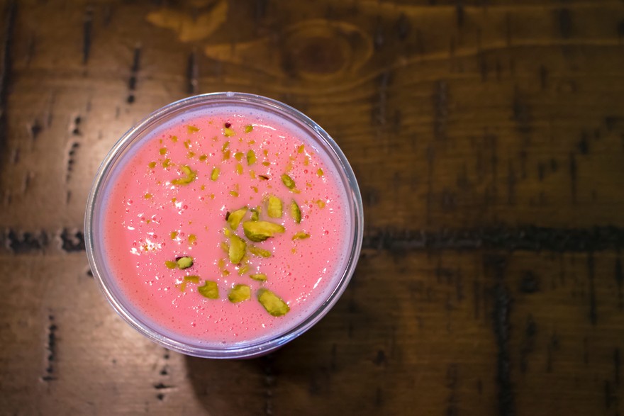 Keva - Recipes - Indian Sweets - Rose Lassi